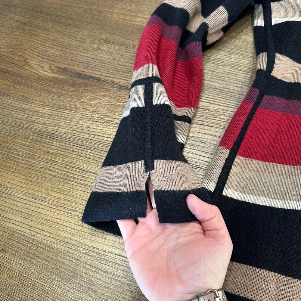 Striped Open Front Cardigan - Picture 8 of 9